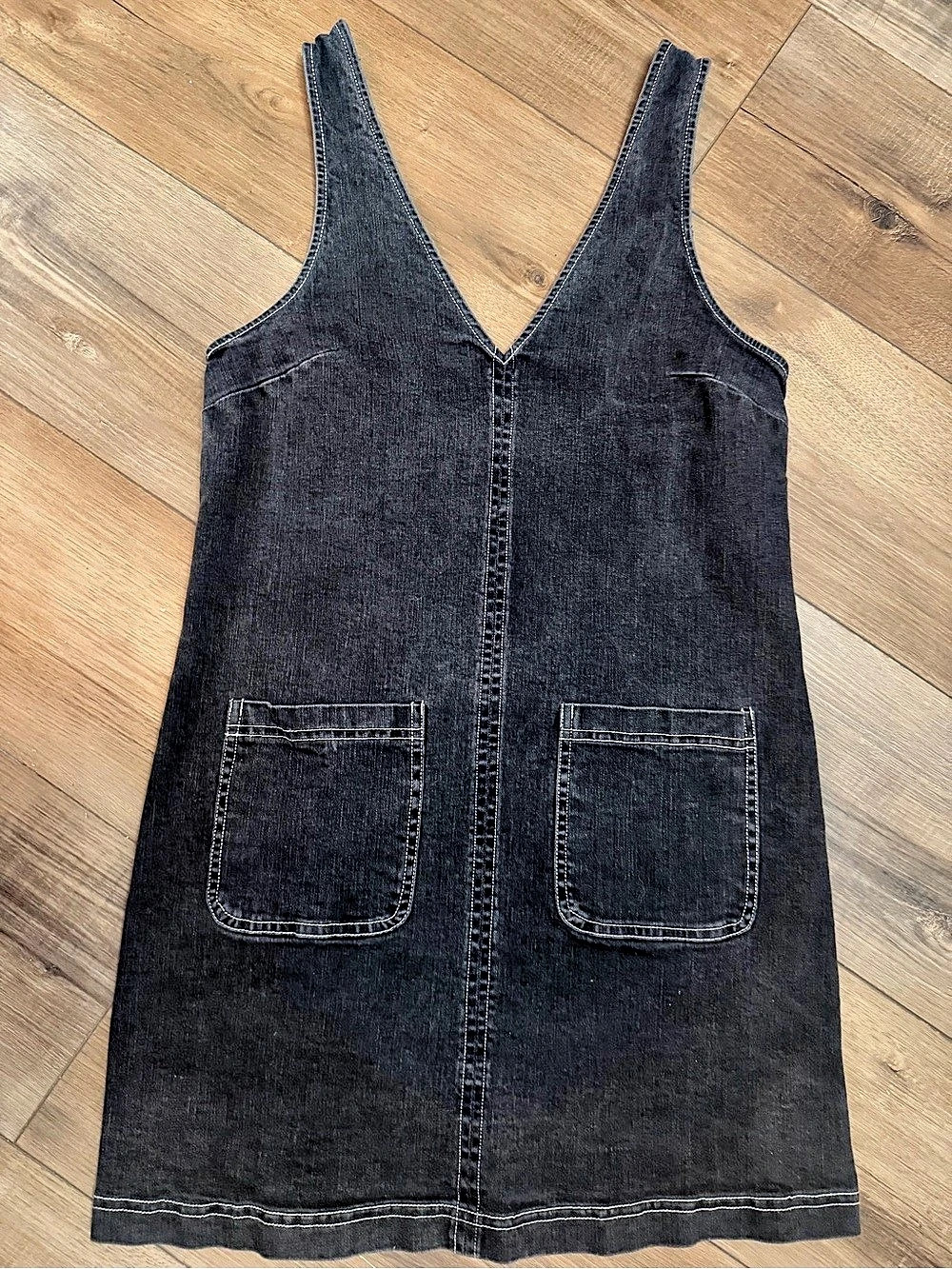 Urban Outfitters Black Denim Mini Dress Size XS-T/P Like New